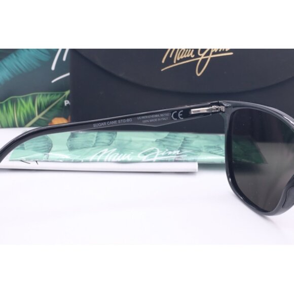 Maui Jim Sugar Cane MJ 783-02 Black Cat Eye Sunglasses Gray polarized Lens 57mm - Picture 4 of 5